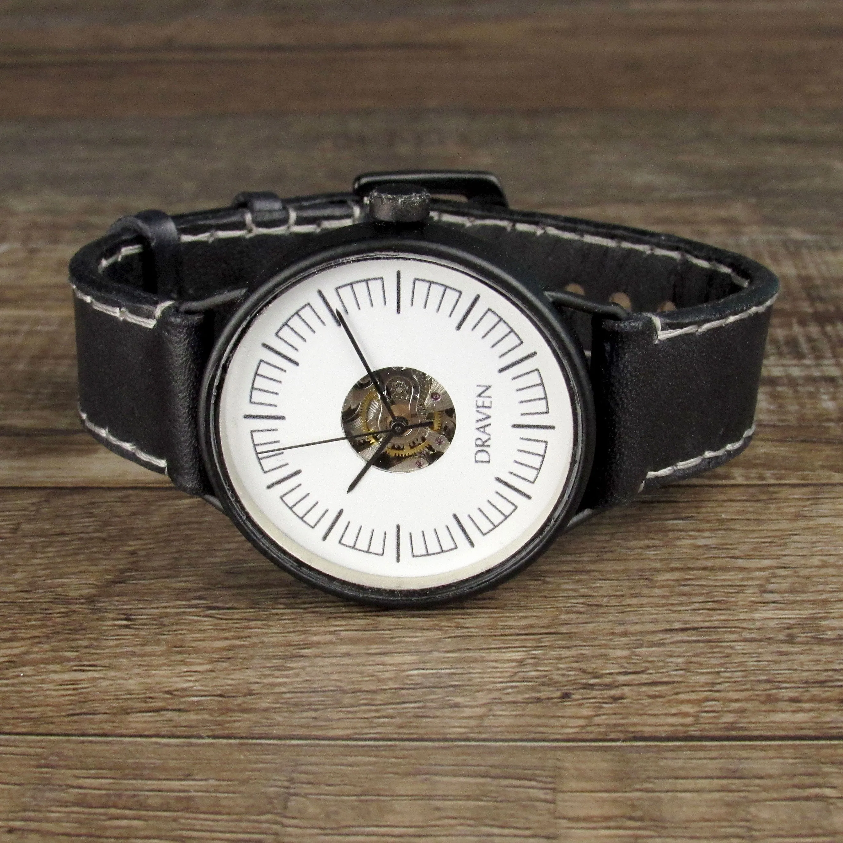 Monochromatic Watch Black Strap