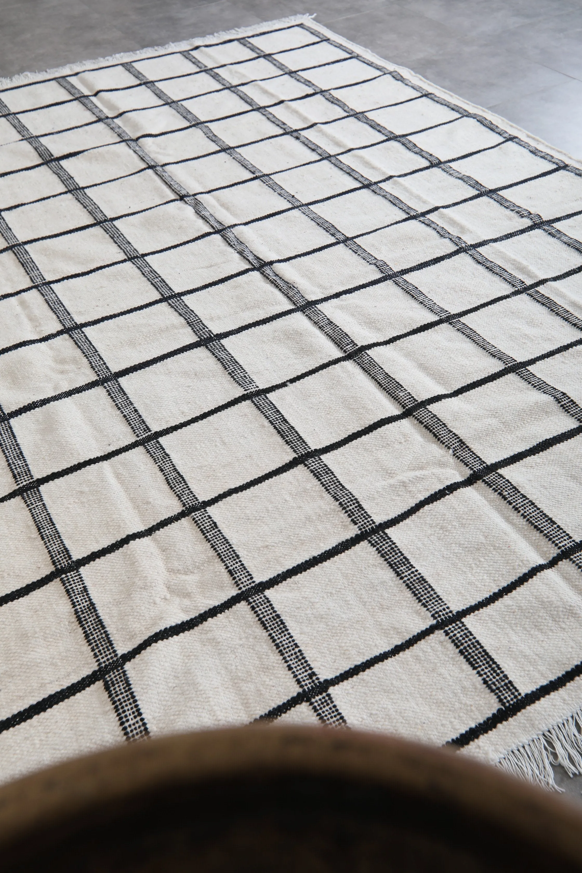 Moroccan Flat woven rug - Custom Kilim rug