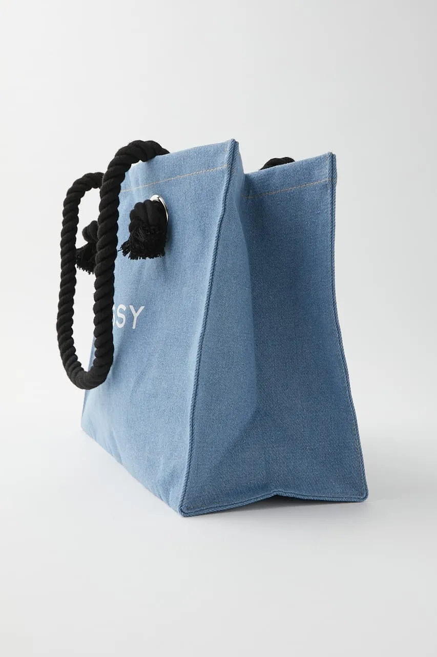 MOUSSY Denim Shopper Bag