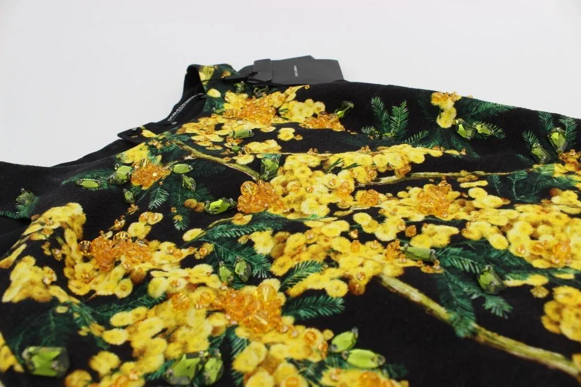 Multicolor Floral Crystal Top Blouse