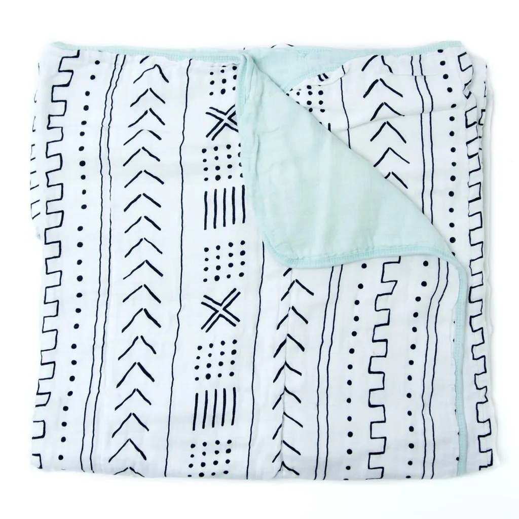 Muslin Quilt Blanket - Mudcloth
