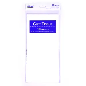 My Glitzzie White Gift Tissue Paper, 10 Sheets