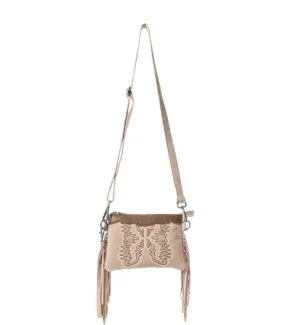 Myra Beige Desert Wing Crossbody Bag S-11802