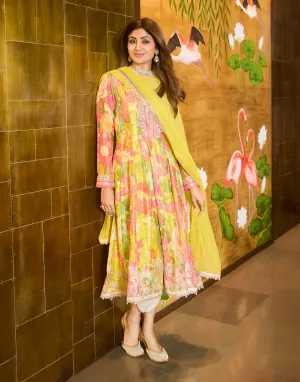 Nasreen multicolor dhoti set