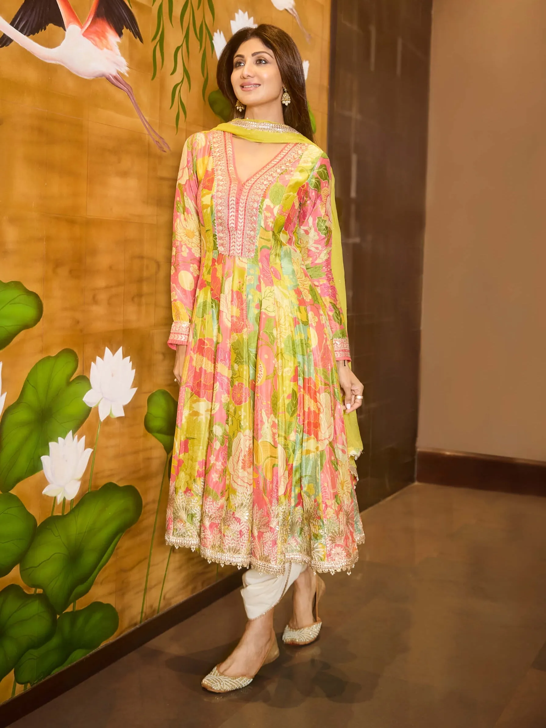 Nasreen multicolor dhoti set