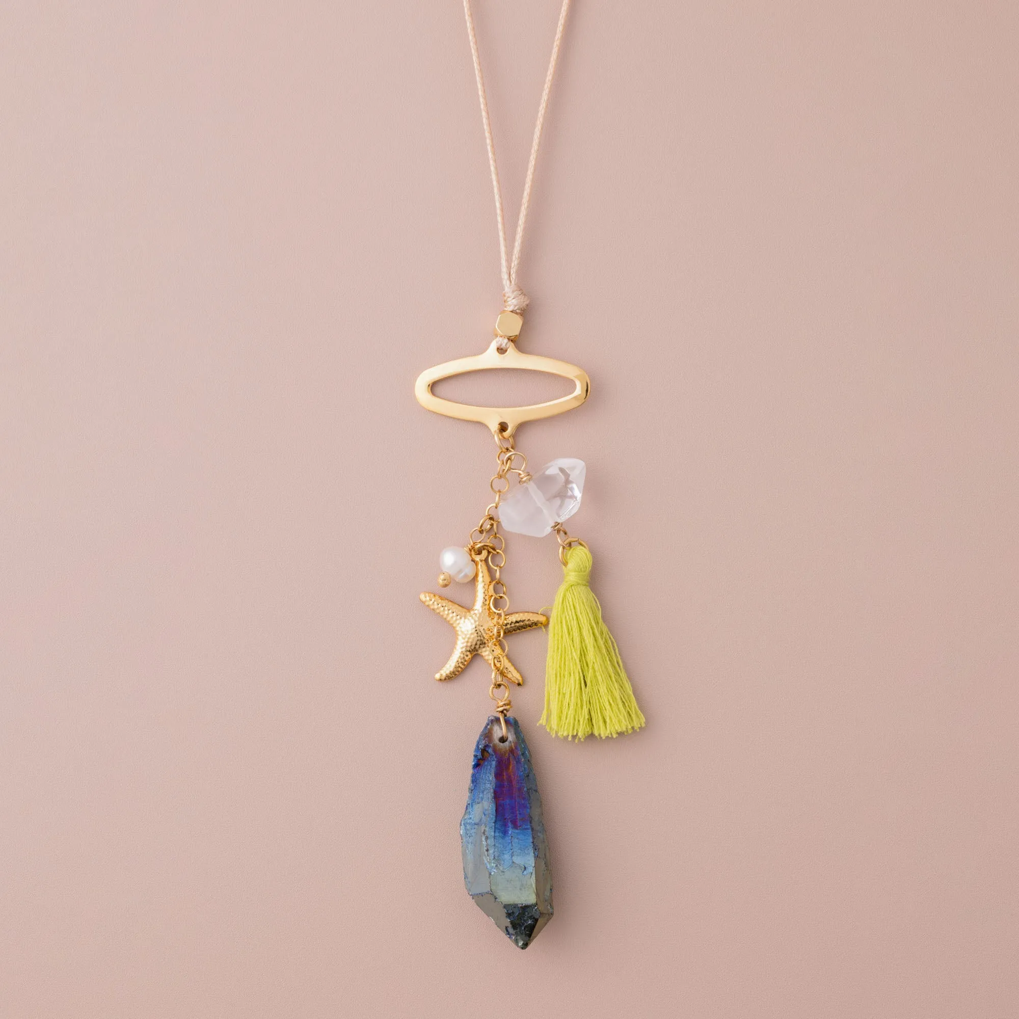Neon Palms Necklace