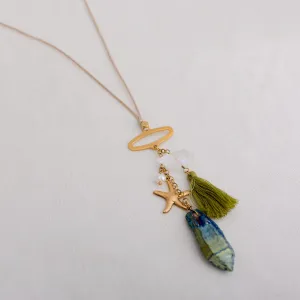 Neon Palms Necklace