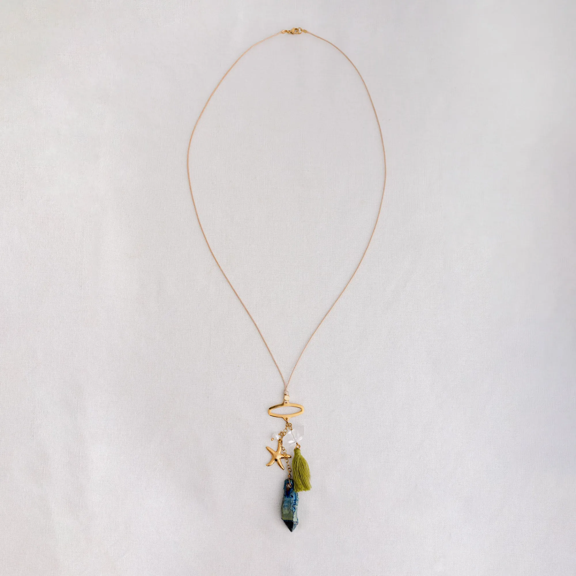 Neon Palms Necklace