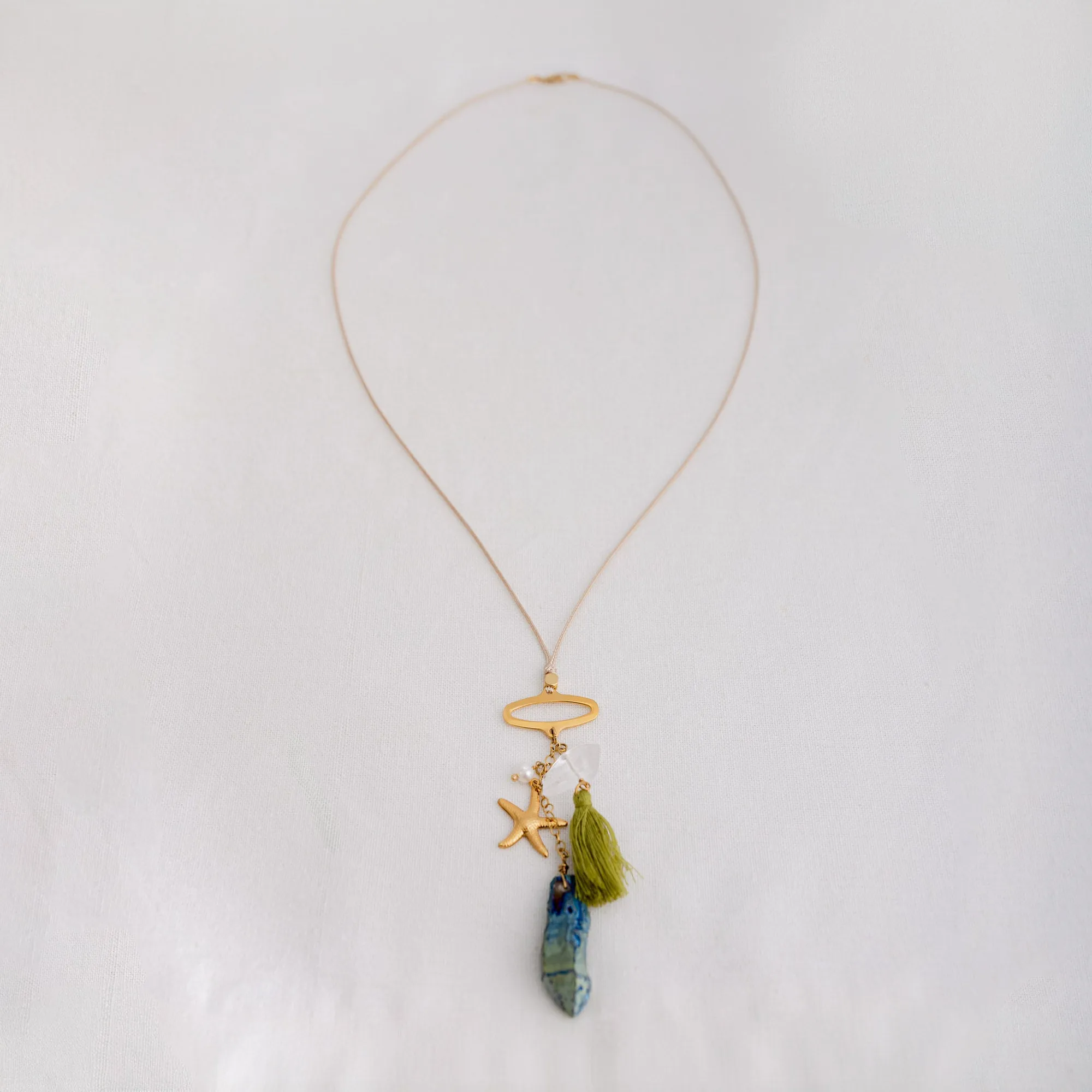 Neon Palms Necklace