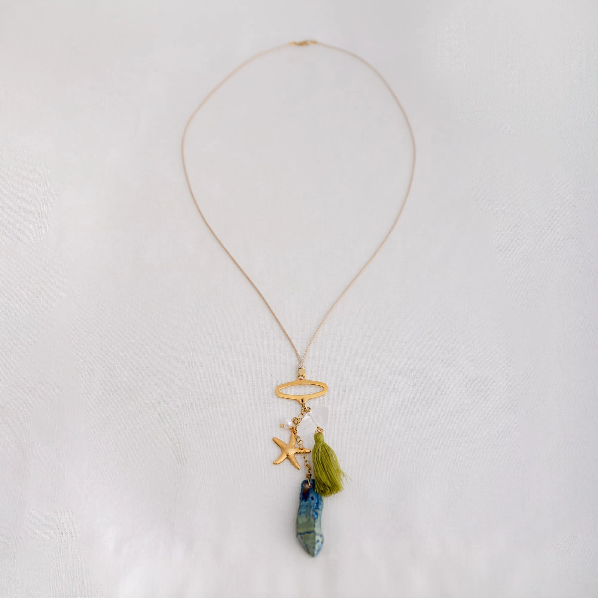 Neon Palms Necklace
