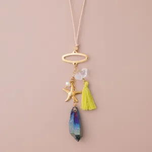 Neon Palms Necklace