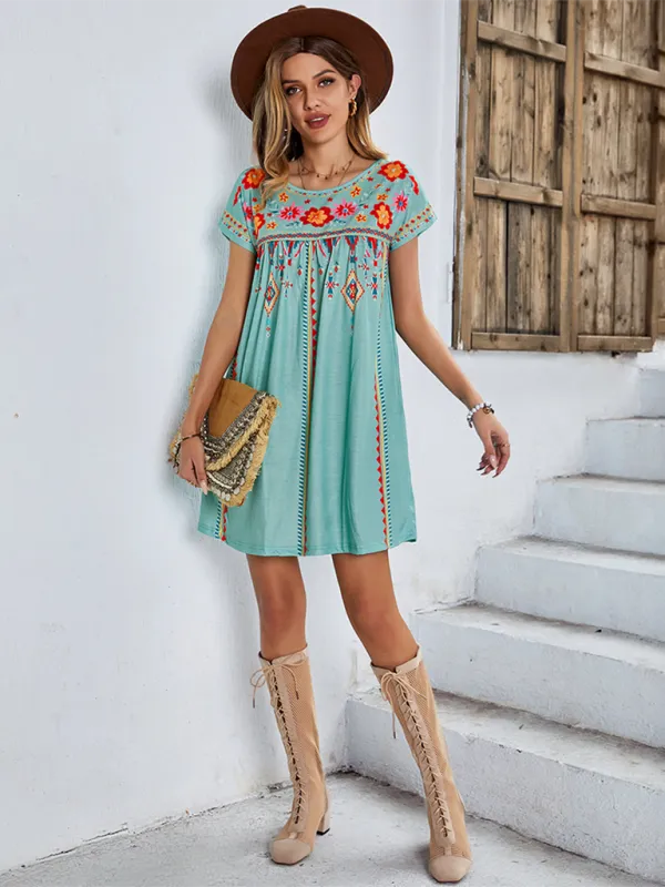 Nerys | Bohemian Short Dress