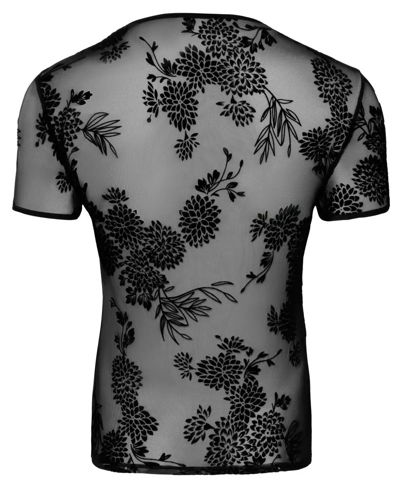 Noir Handmade Flock Embroidery T-Shirt