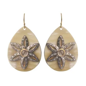 Nouveau Boho Floral Teardrop Earrings
