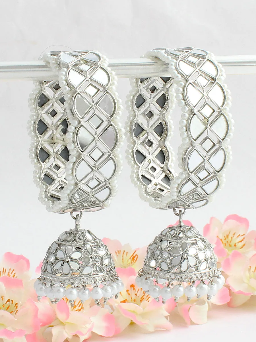 Nushrat Mirror Jhumki Bangle Set