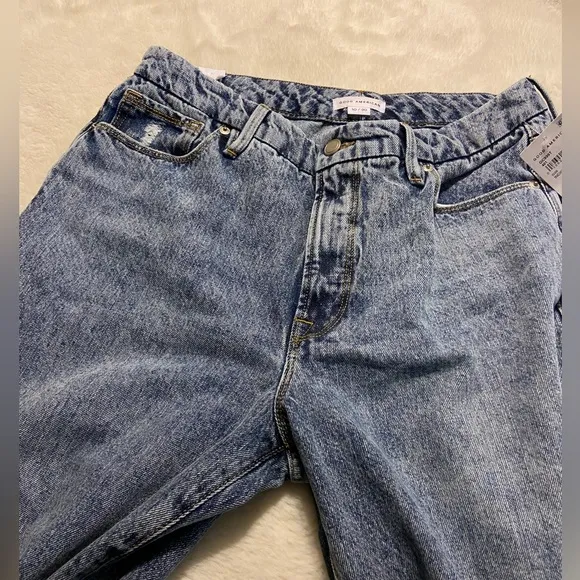 NWT! $169 GOOD AMERICAN High Waisted GOOD CLASSIC | INDIGO036 size 10