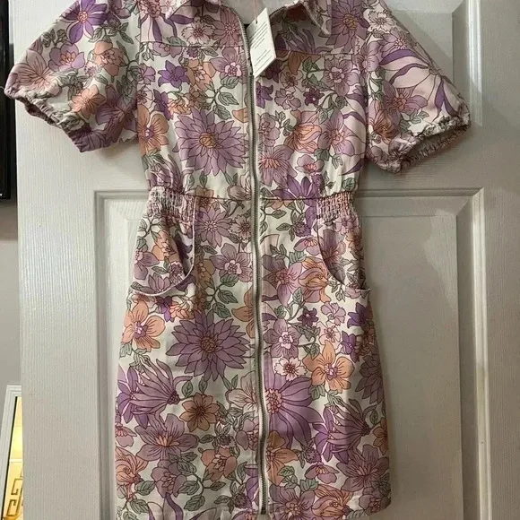 NWT Skies are Blue Floral Denim Dress