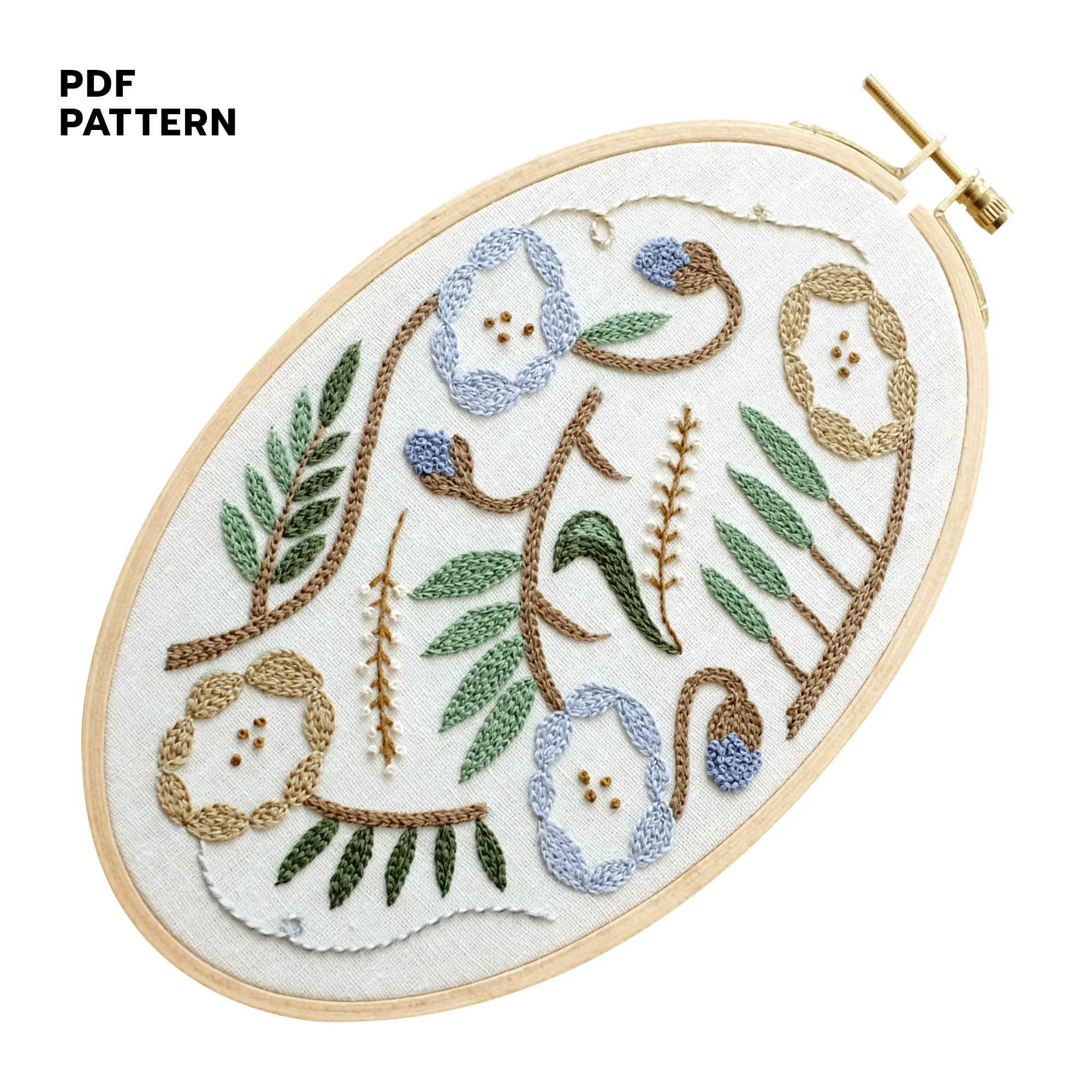 Oval Spring Garden - PDF Pattern