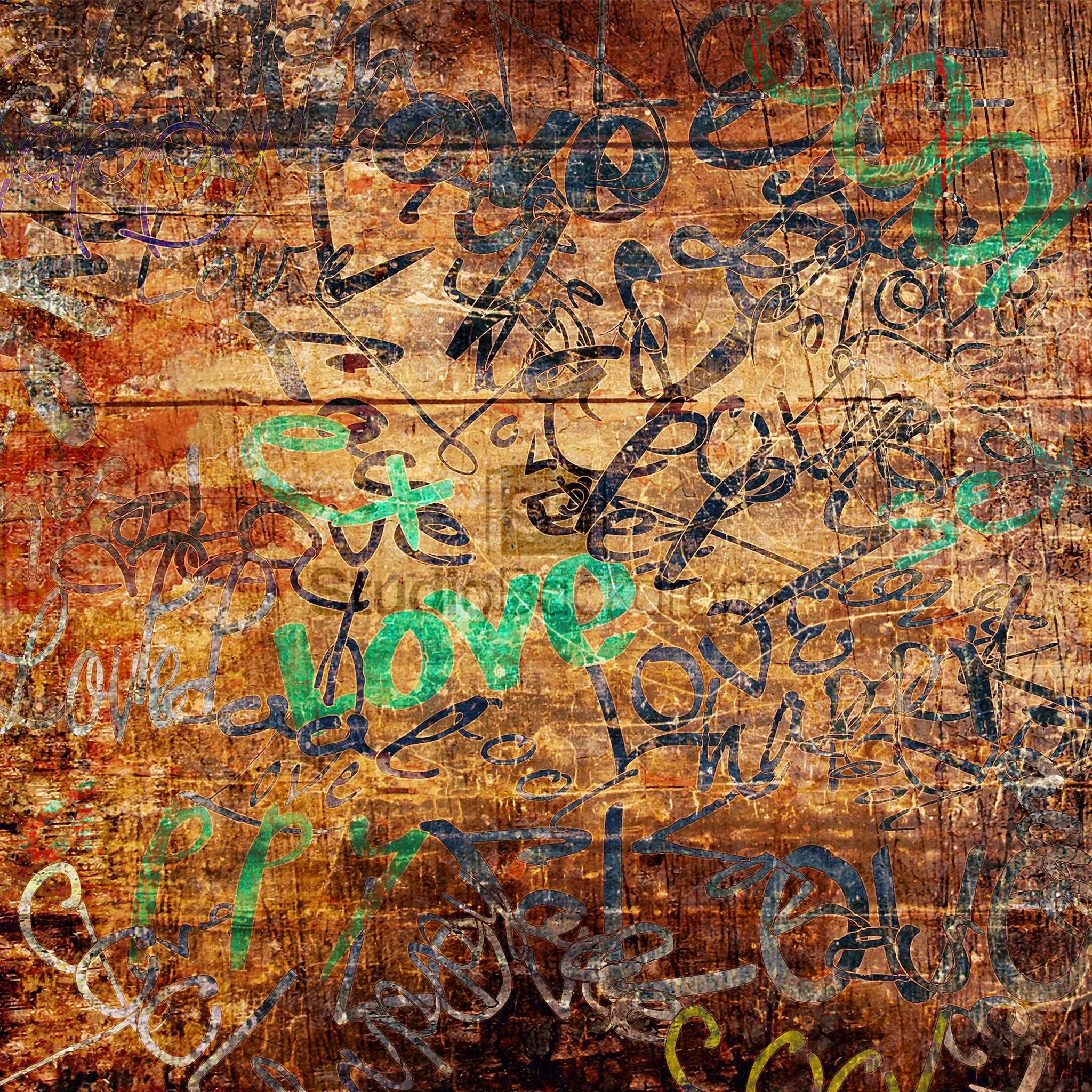 Paint on Wood Graffiti Photography Backdrop BD-221-GRA