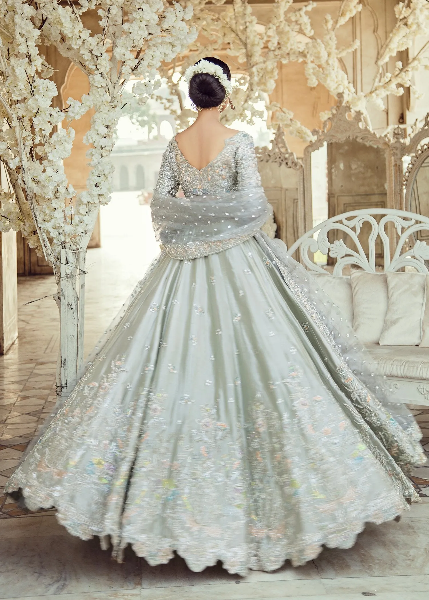 Pakistani Bridal Lehnga Choli Dress for Wedding #J5106