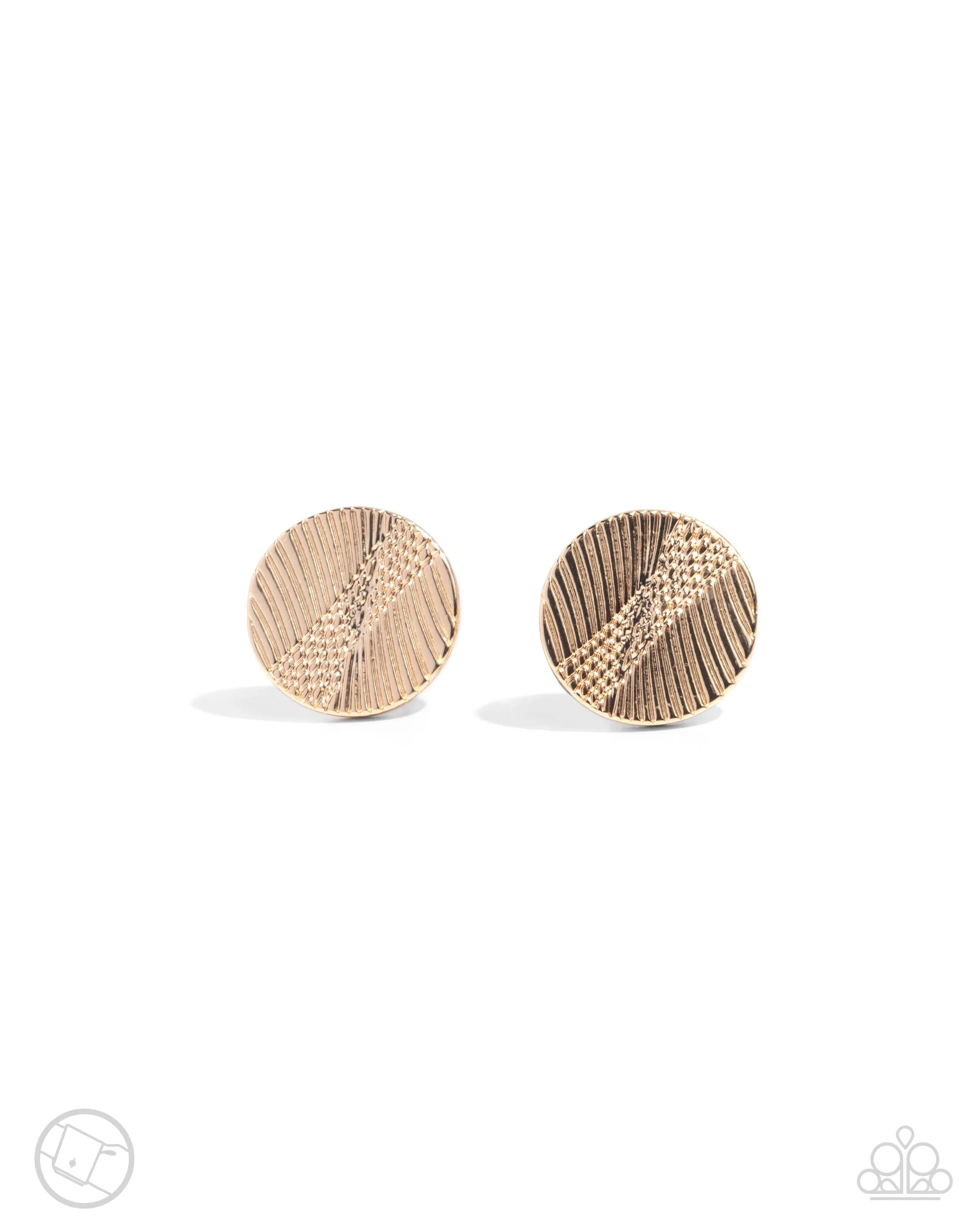 Paparazzi Monochromatic Modern - Gold (Cuff Links)