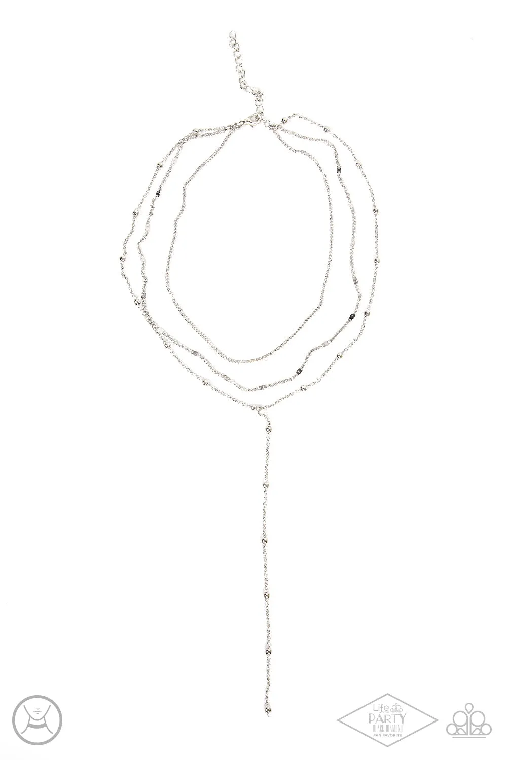 Paparazzi Think Like A Minimalist - Silver Necklace