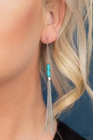 Paparazzi Windblown - Blue Earring