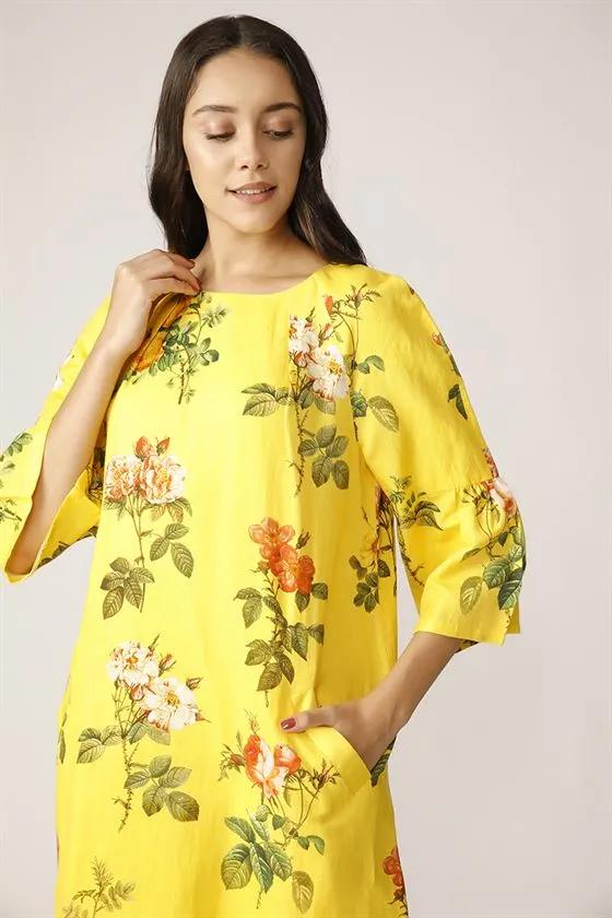 Payal Pratap   -   Netted Floral Dress Morning Glory