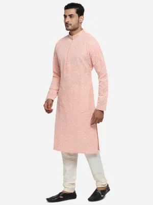 Peach Kurta Set | Azania