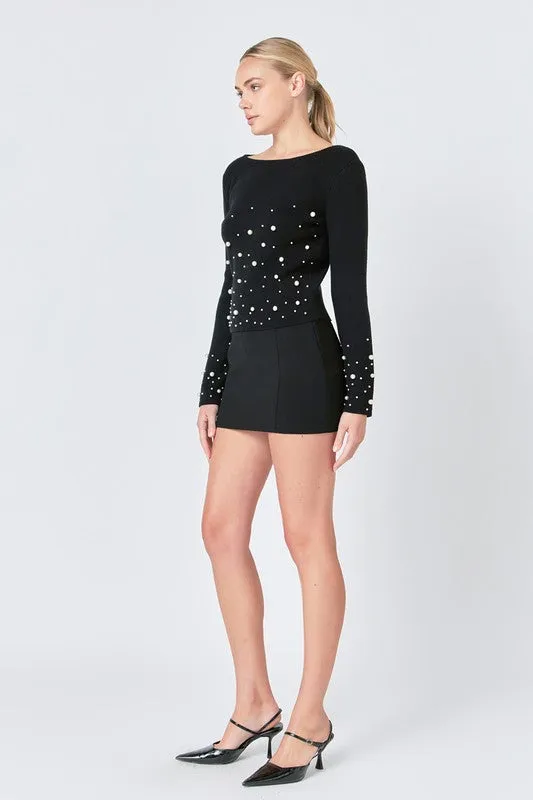 Pearl Embellished Sweater