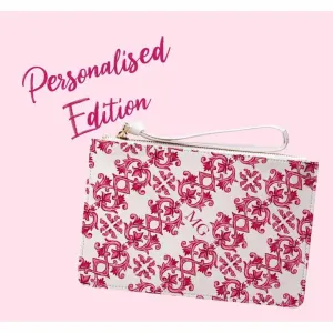 Personalized Maiolica Red Clutch Bag