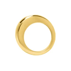 Piet Flat Circular Gold Ring
