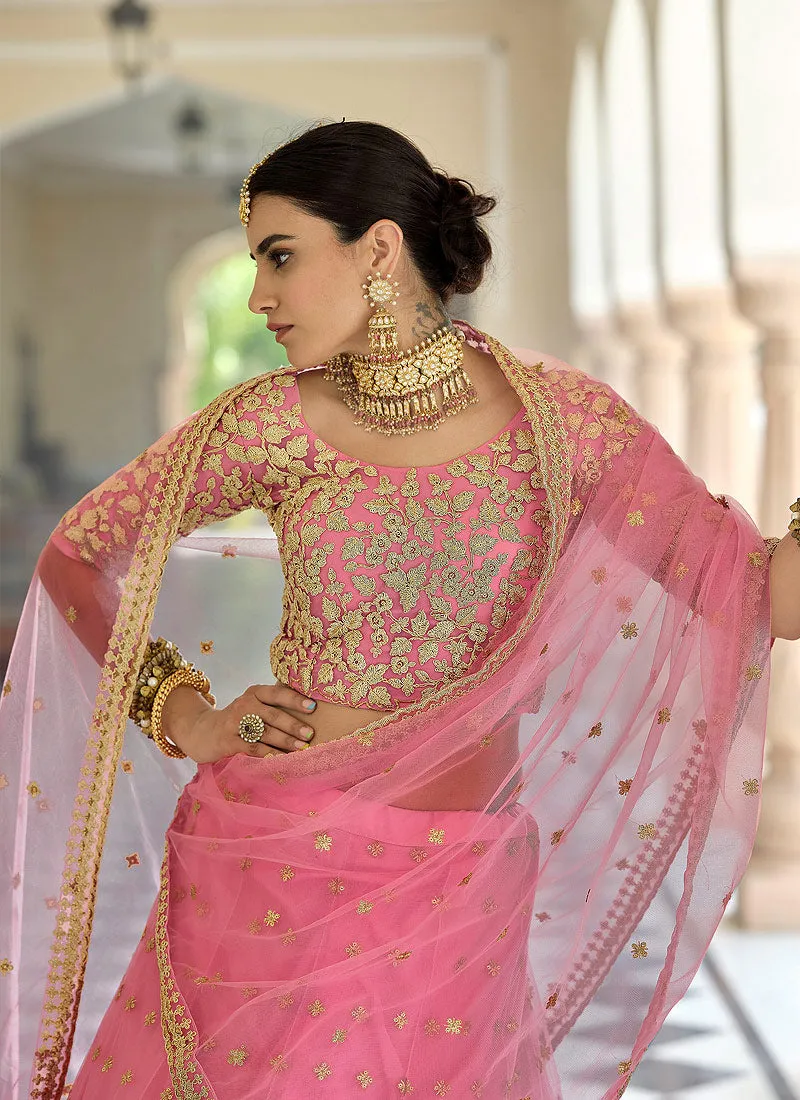 Pink Designer Indian Wedding Lehenga Choli