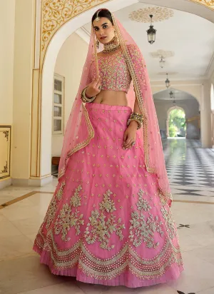 Pink Designer Indian Wedding Lehenga Choli