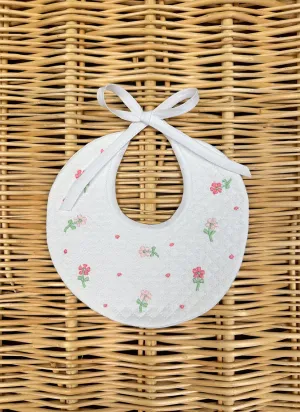 Pink Flowers little Bib