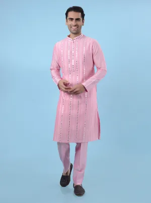 Pink  Kurta Pajama | TULA