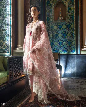 Pink Lace Salwar Kameez-Suit - Sobia Nariz Festive 2019 Collection