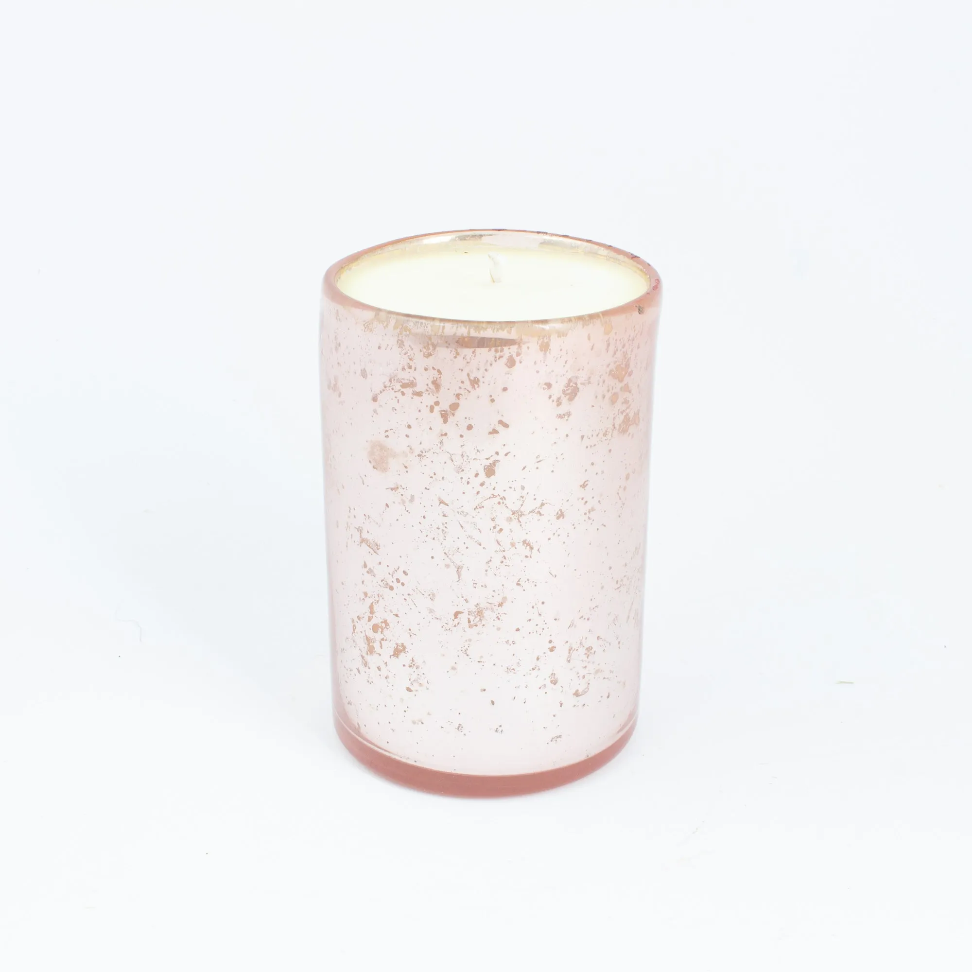 Pink Mercury Glass Candles with Dripping Chanel Logo