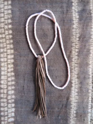 pink peruvian opal tassel necklace - Amy Weber Design