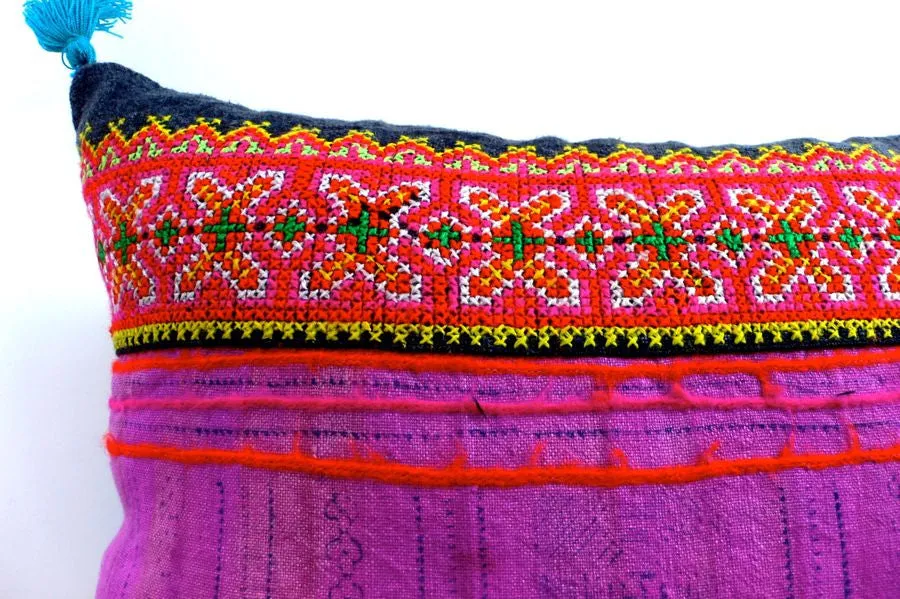Pink Vintage Patchwork Cushion