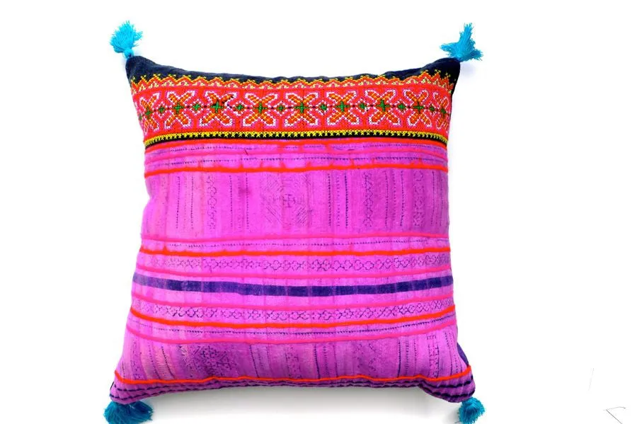 Pink Vintage Patchwork Cushion