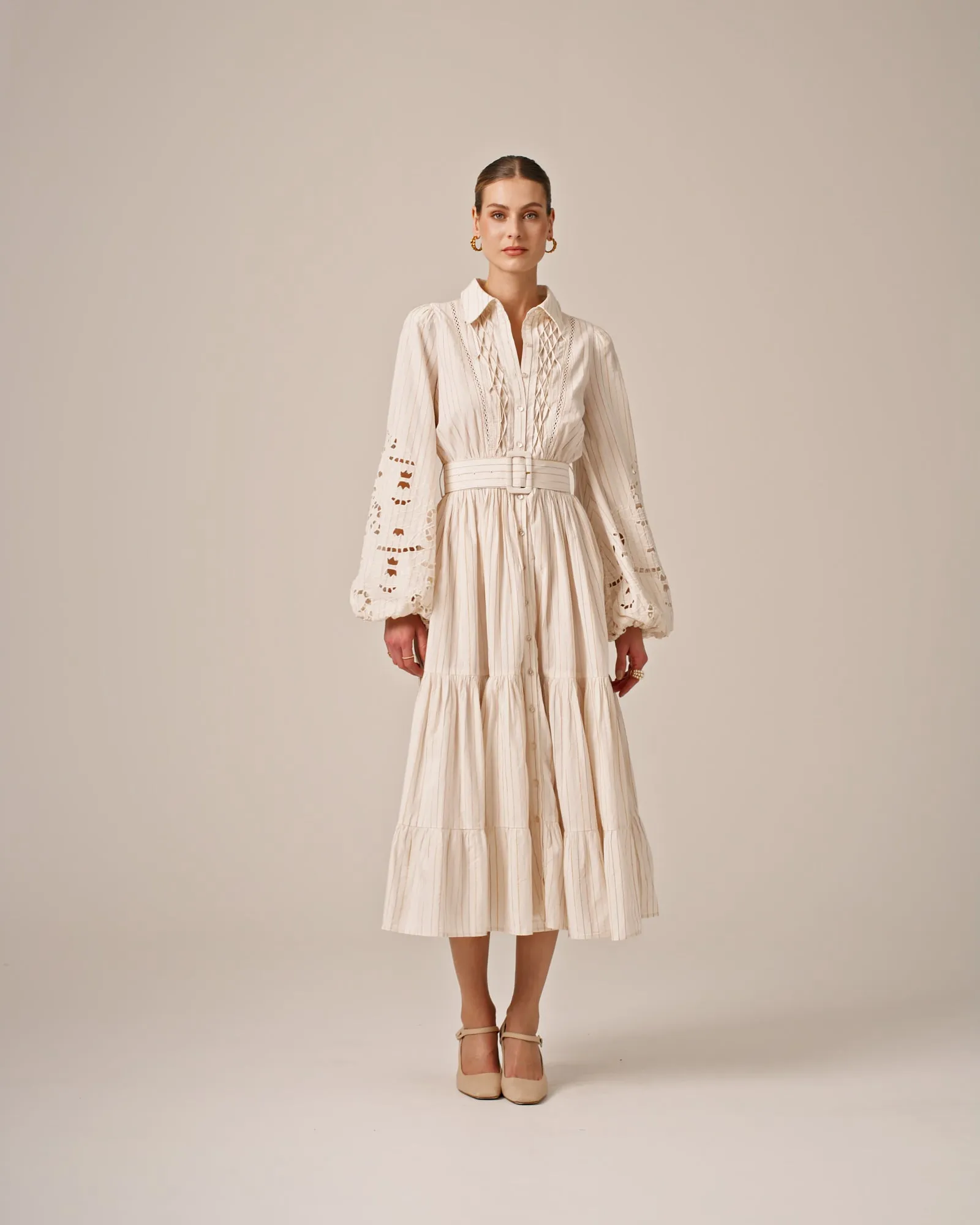 Poplin Midi Dress