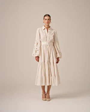 Poplin Midi Dress