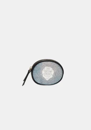 Porte Monnaie Rond-Sororite Silver Denim