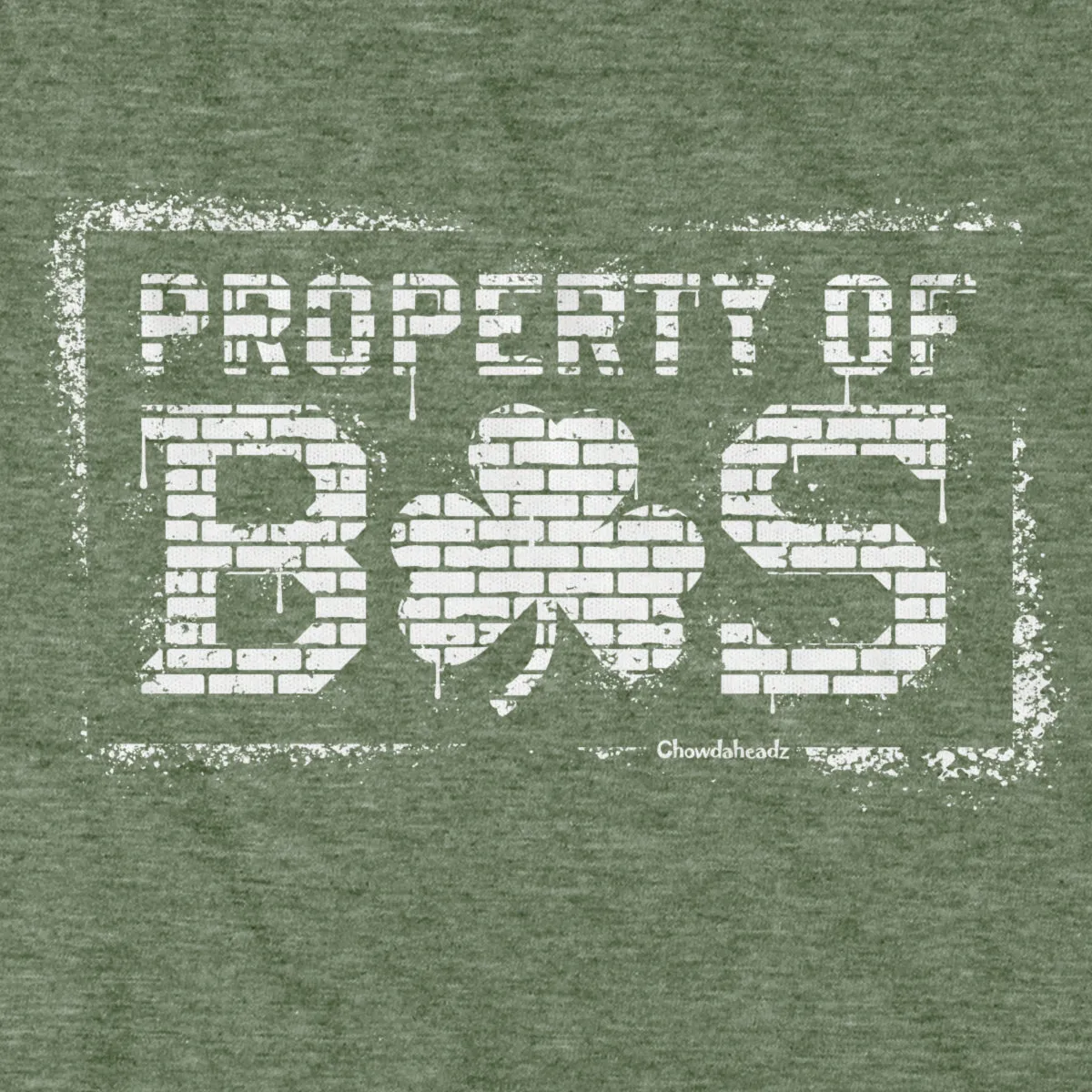 Property of BOS Shamrock Graffiti T-Shirt