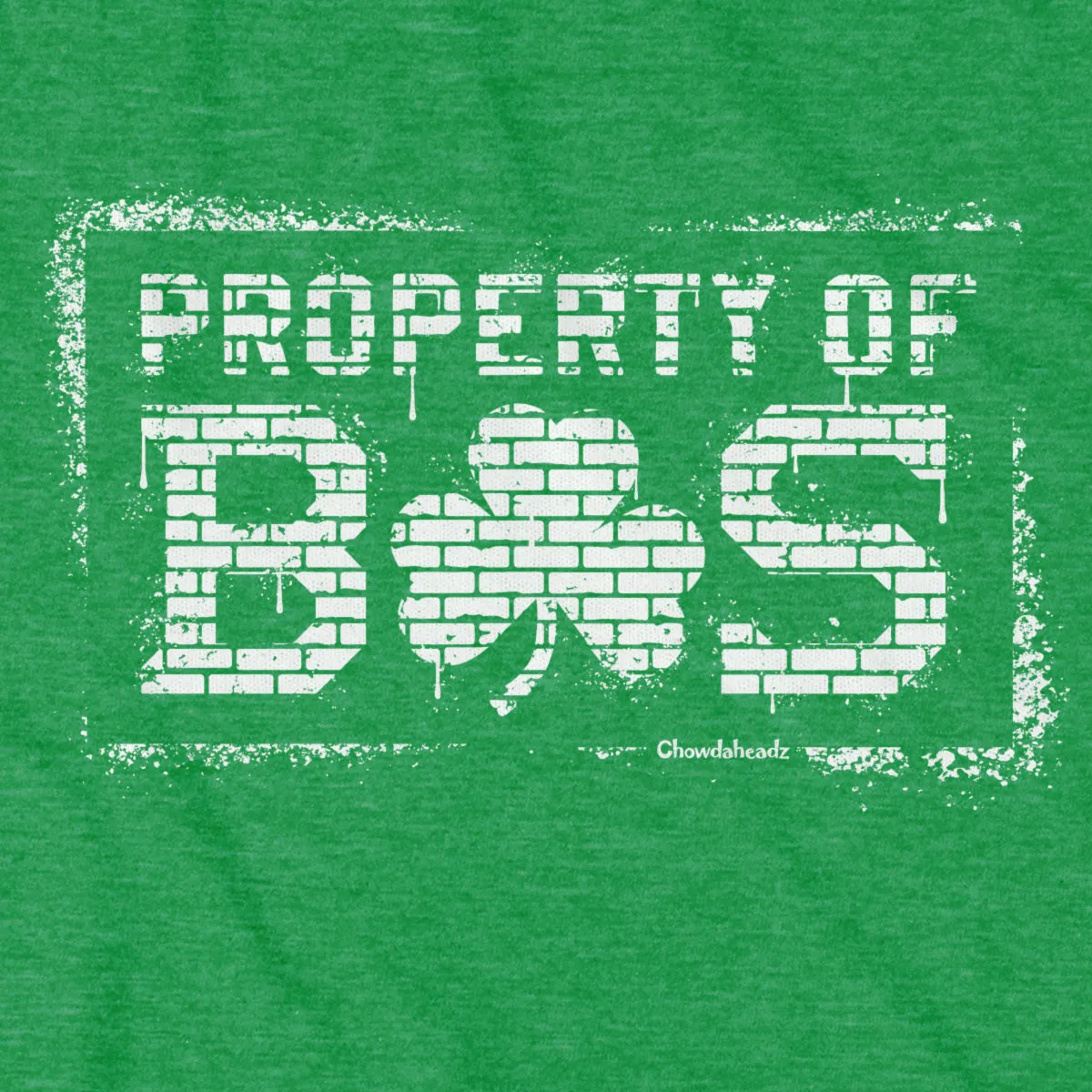 Property of BOS Shamrock Graffiti T-Shirt