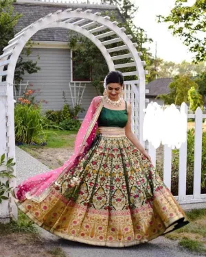 Pure Banarasi Silk Lehenga