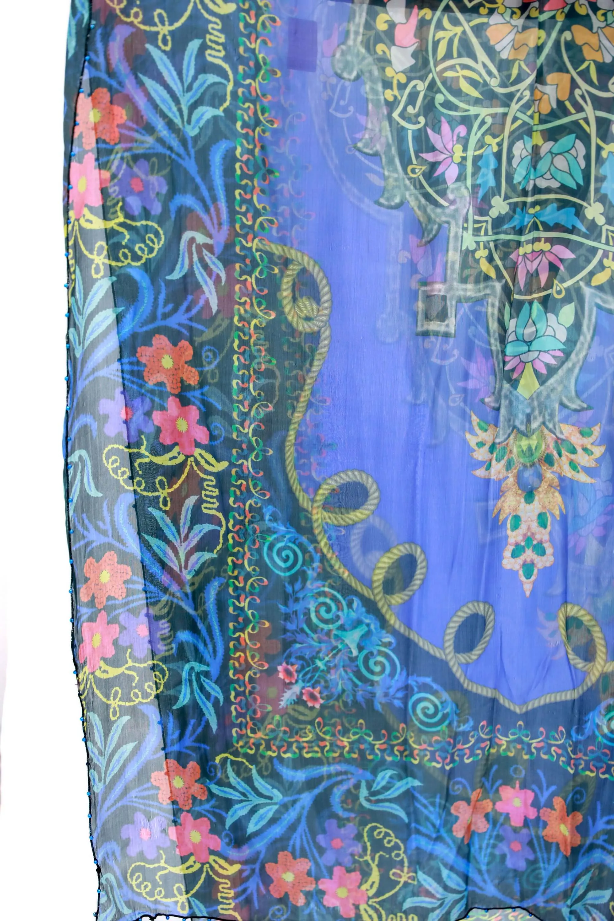 Purple Cotton-Lawn Suit