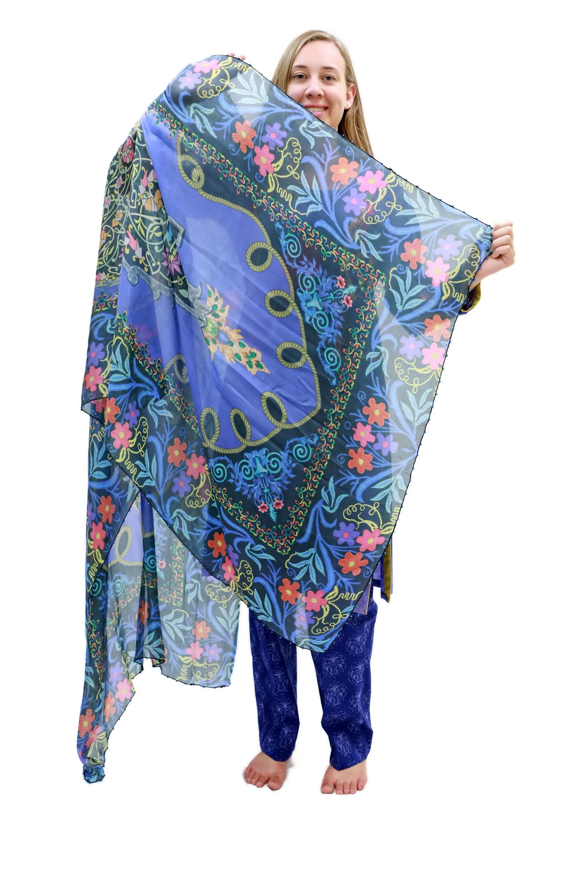 Purple Cotton-Lawn Suit