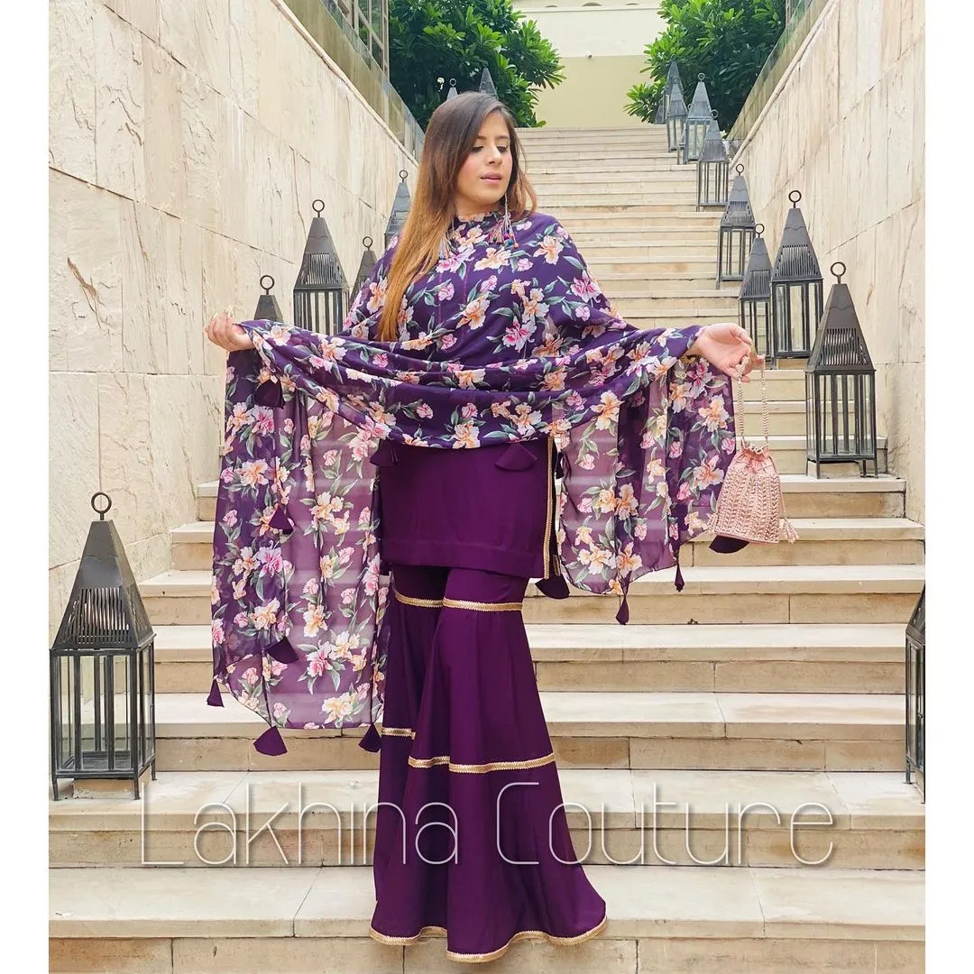 Purple Garara Suit